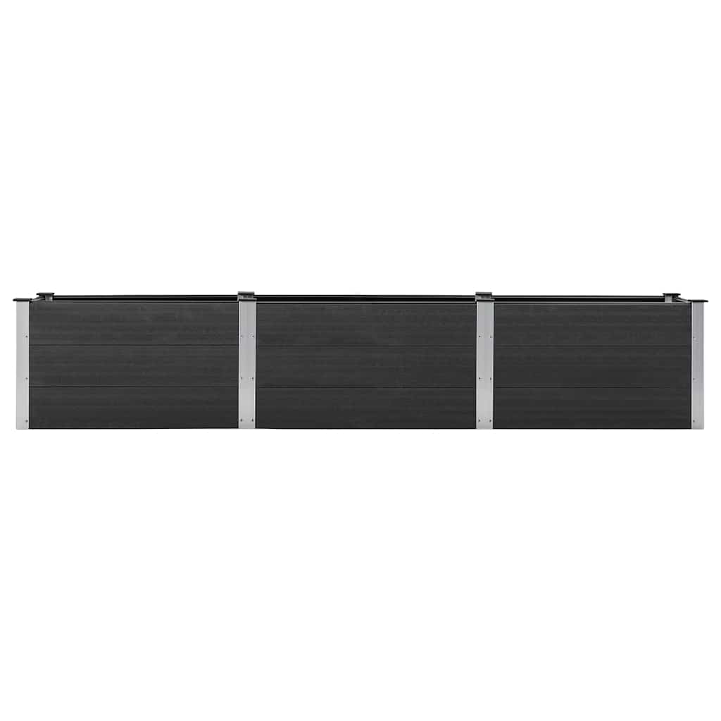 Garten-Hochbeet 200x50x54 cm WPC Grau