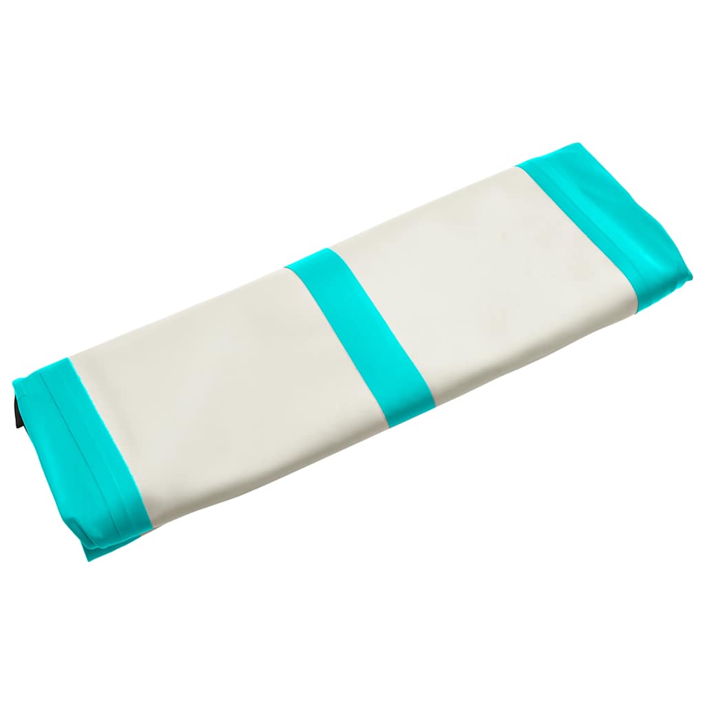 Aufblasbare Gymnastikmatte mit Pumpe 300×100×10 cm PVC Rosa
