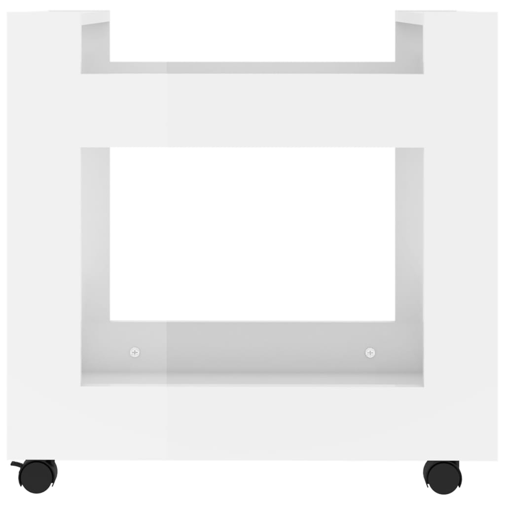 Bürowagen Weiß 60x45x60 cm Holzwerkstoff