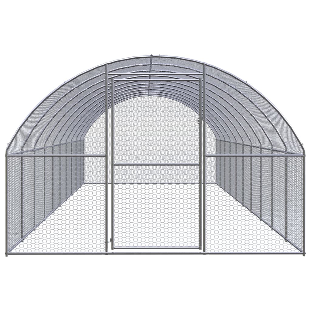 Outdoor-Hühnerstall 3x2x2 m Verzinkter Stahl