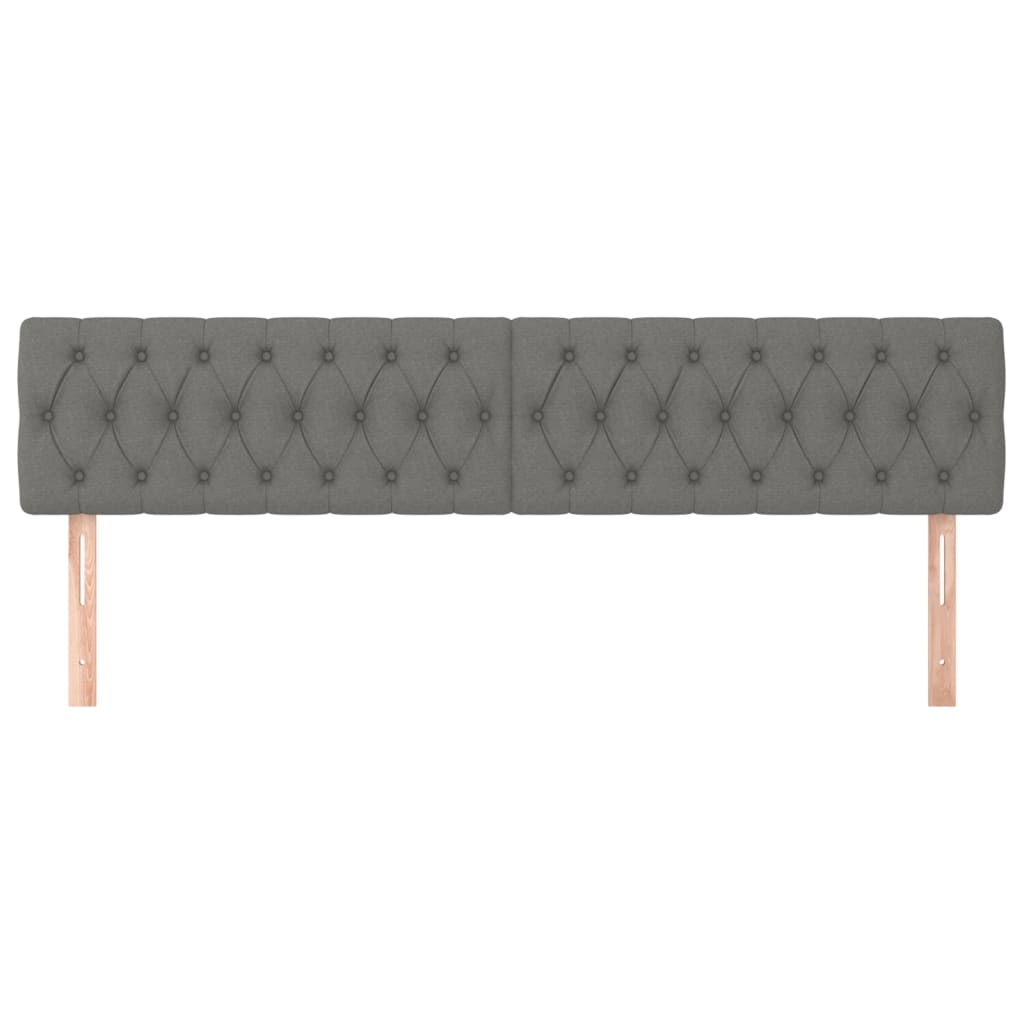 Kopfteil Hellgrau 80x7x118/128 cm Stoff