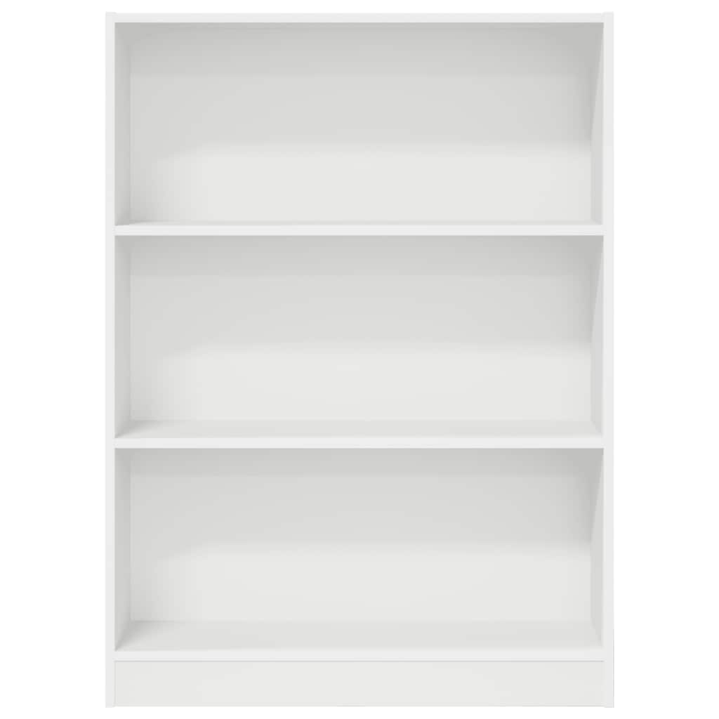 Bücherregal Weiß 40x24x75 cm Holzwerkstoff