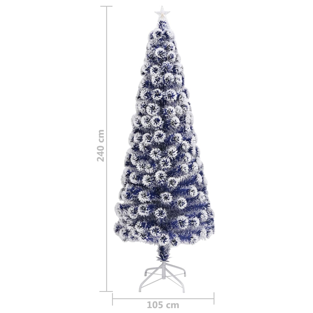 Vorbeleuchteter Weihnachtsbaum mit Ständer und LED 150 cm Glasfaser