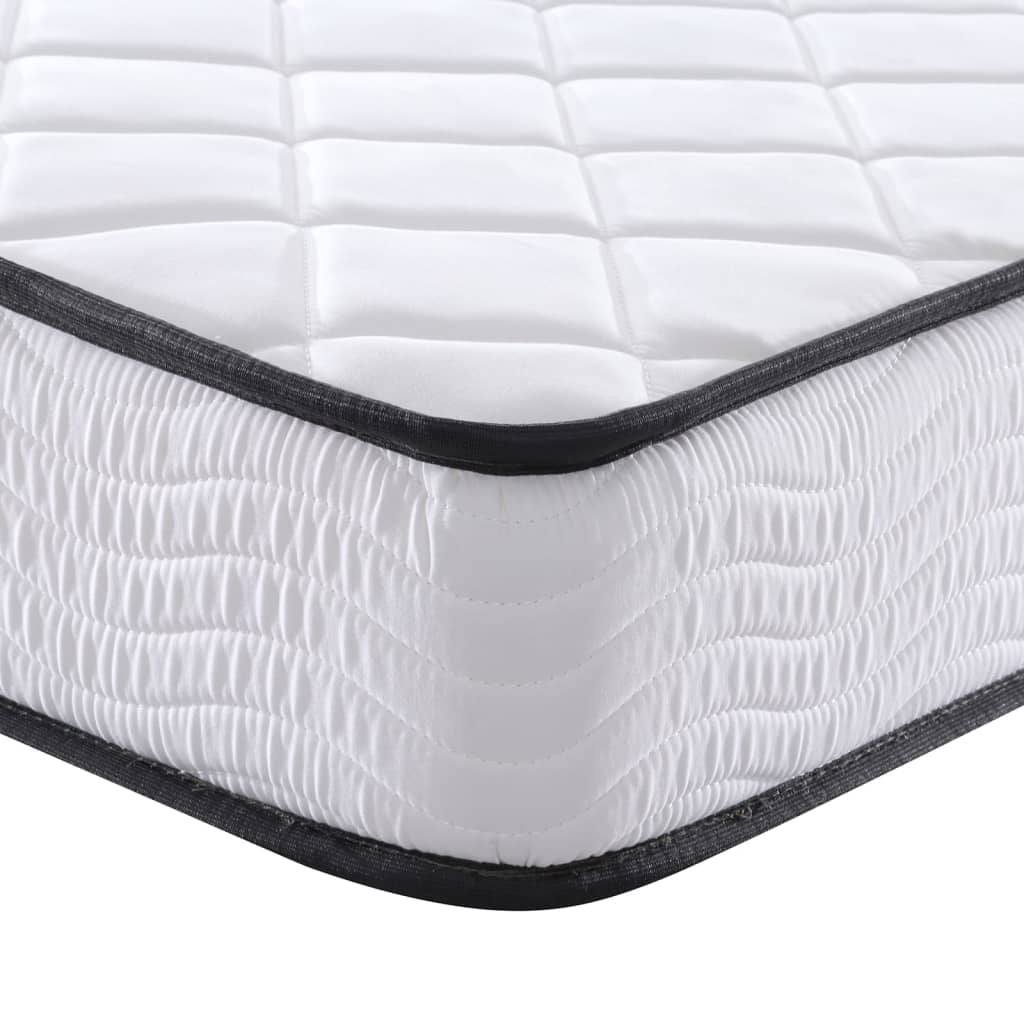 Schaumstoffmatratze für Kind Mittelweich 80 x 160 cm 16 cm Weiß