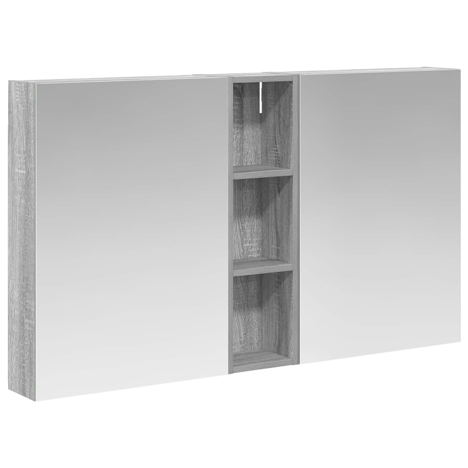 Badezimmerschrank-Set 3 pcs 80 x 10,5 x 50 cm Holzwerkstoff
