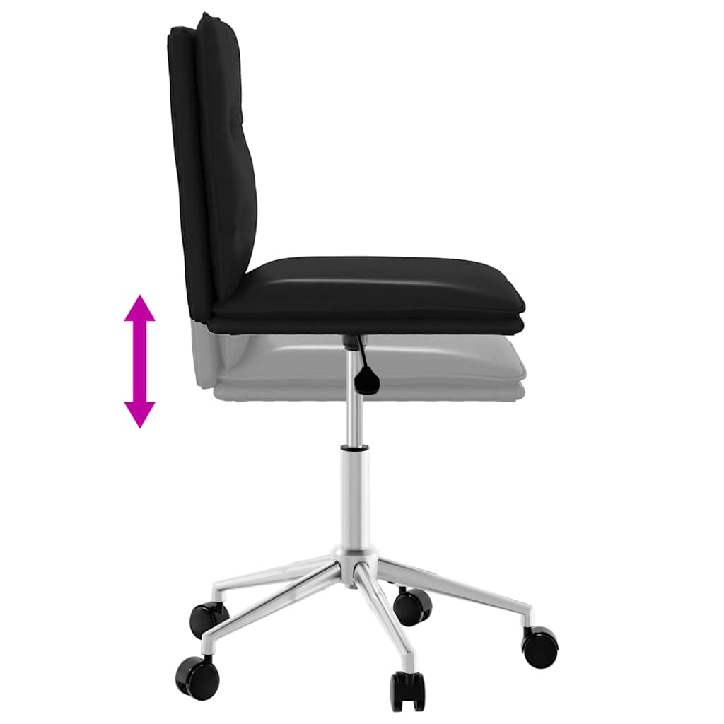 Esszimmerstühle 2 Stk. Schwarz Kunstleder