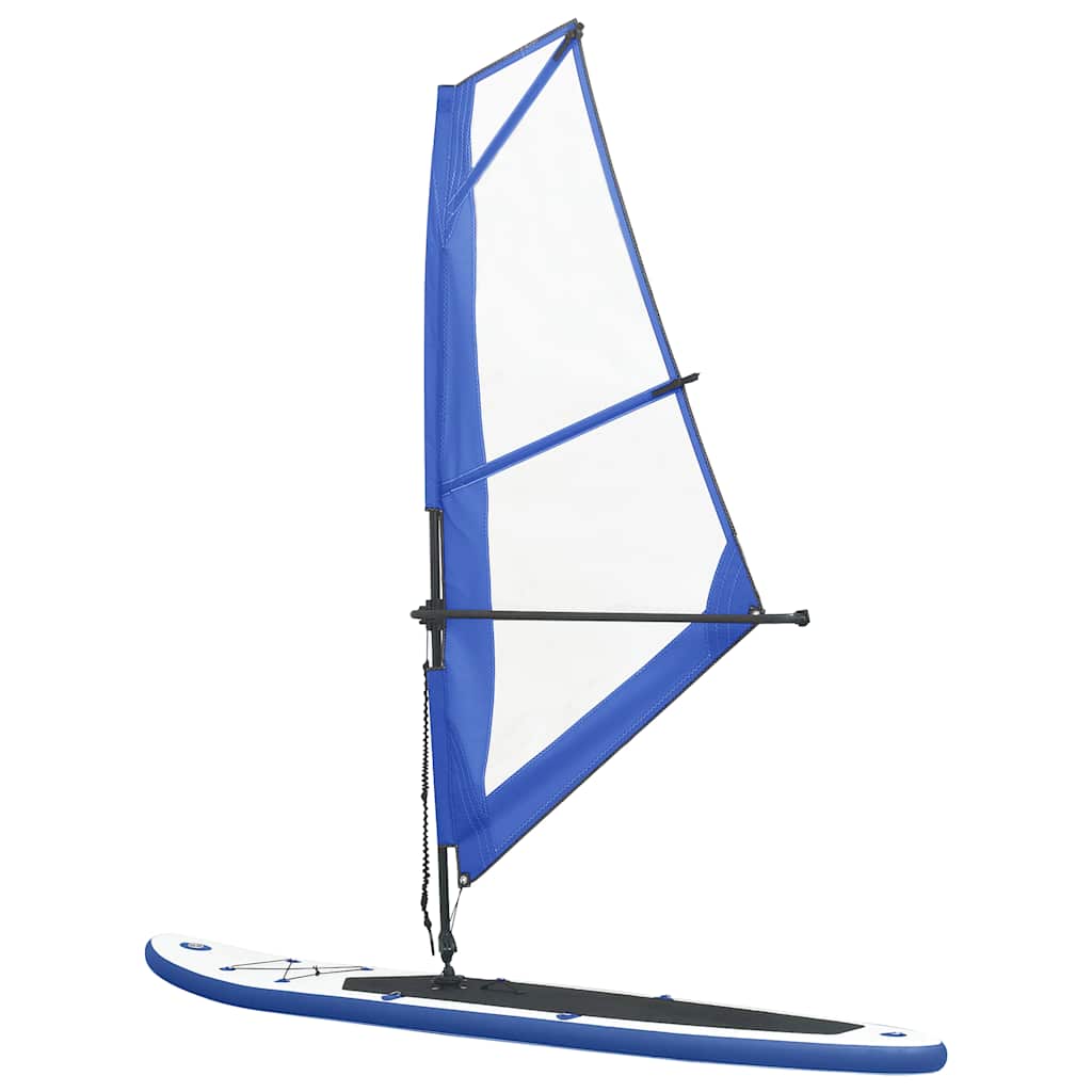 Aufblasbares SUP-Board mit Segel Set Rot und Weiß