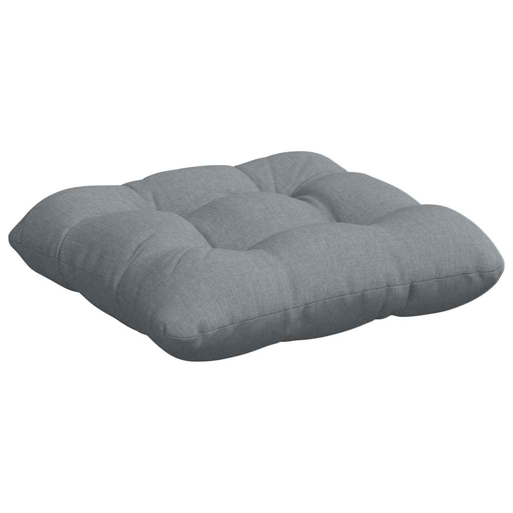 Sitzkissen 4 pcs Hellgrau 40 x 40 x 12 cm Stoff