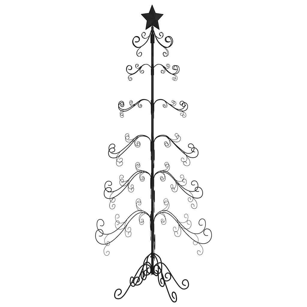 Metall-Weihnachtsbaum für Dekorationen Schwarz 90 cm