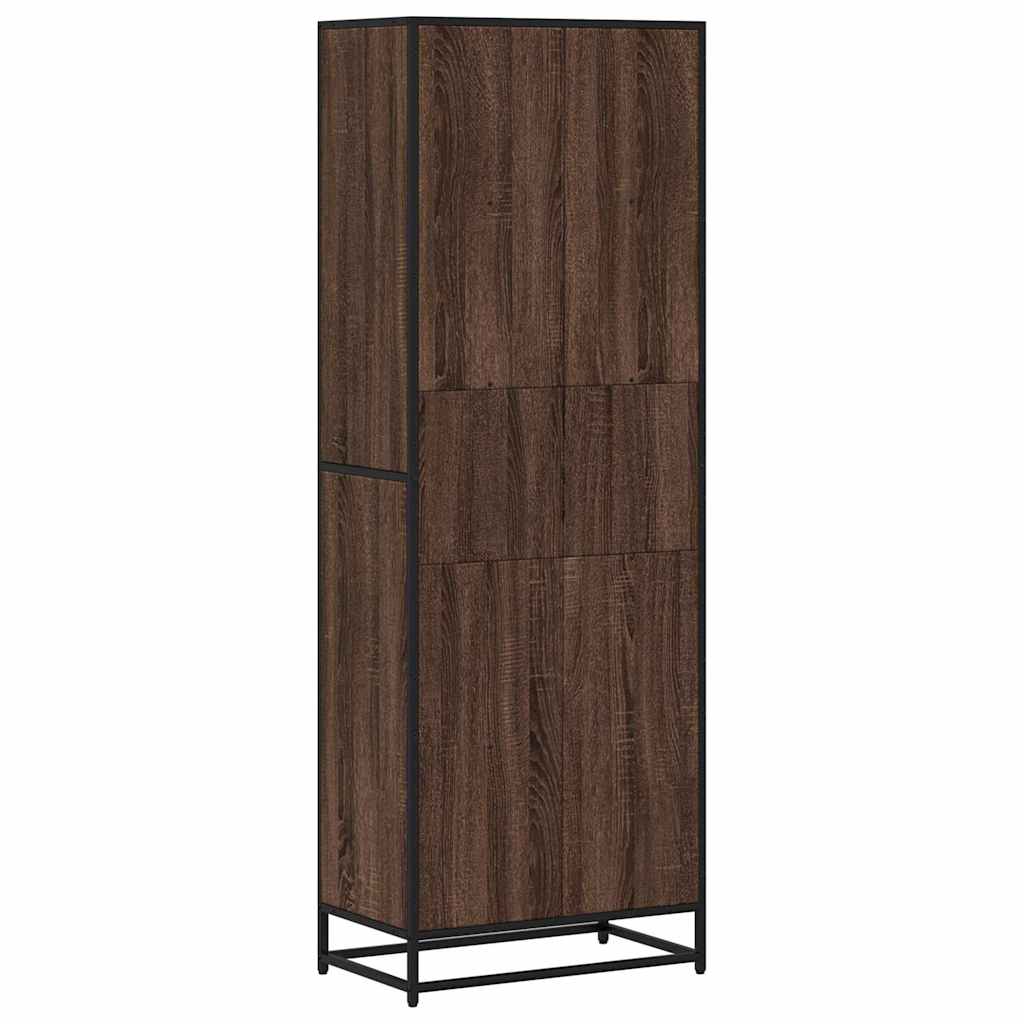 Bücherregal Schwarz 60x35x139 cm Holzwerkstoff