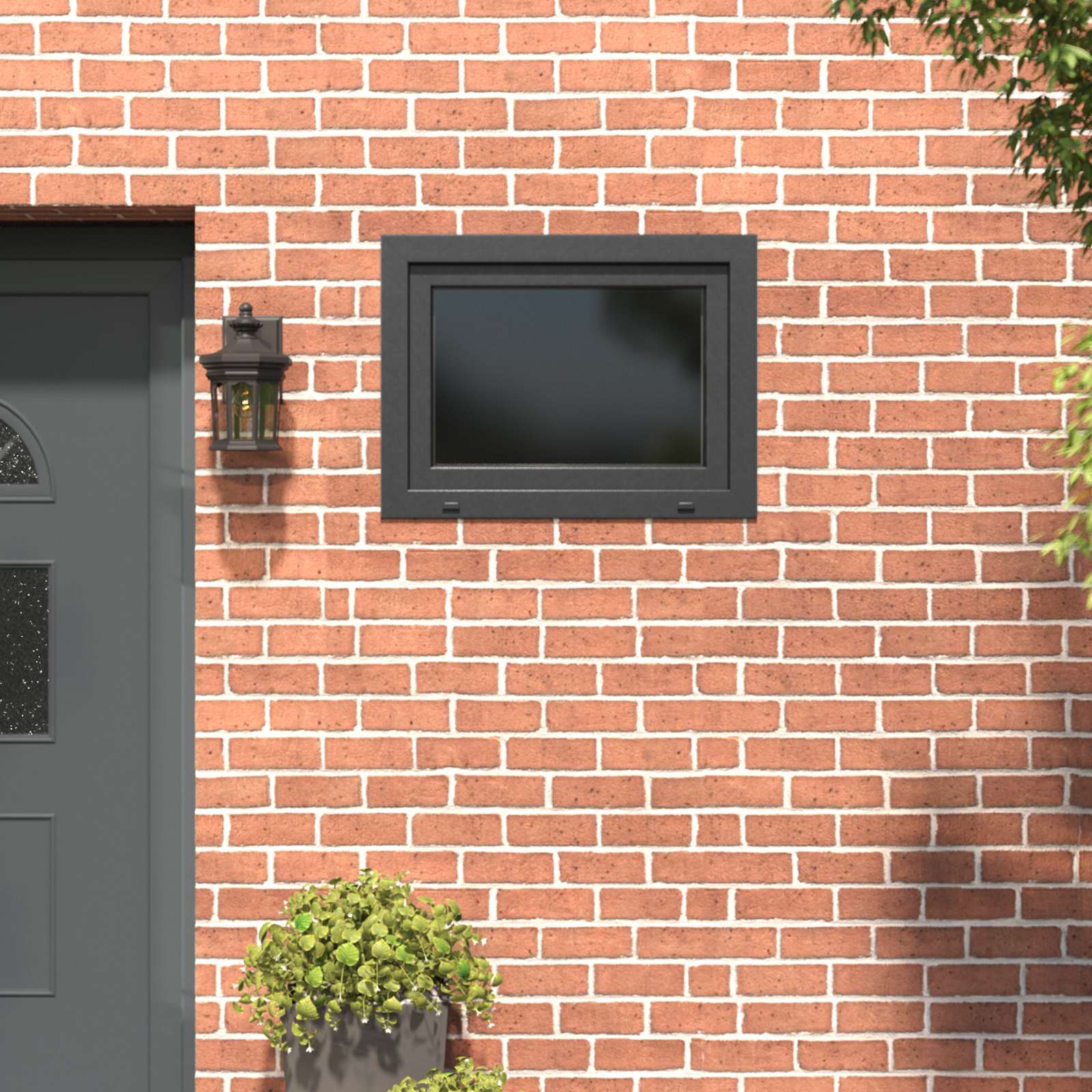 Kellerfenster RISOR 50 x 50 cm PVC und Glas Weiß