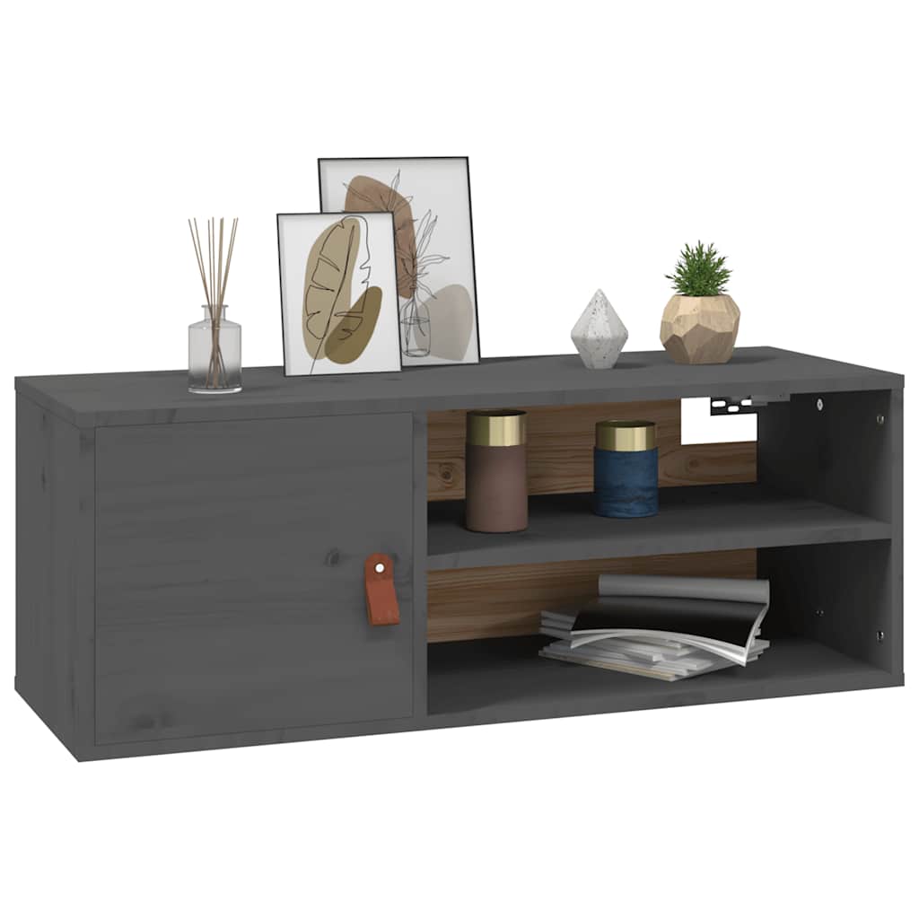 Wandschrank 80x30x30 cm Massivholz Kiefer