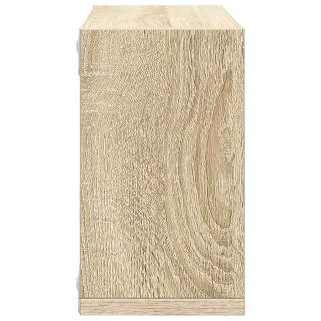Würfelregale 2 Stk. Weiß 30x15x30 cm