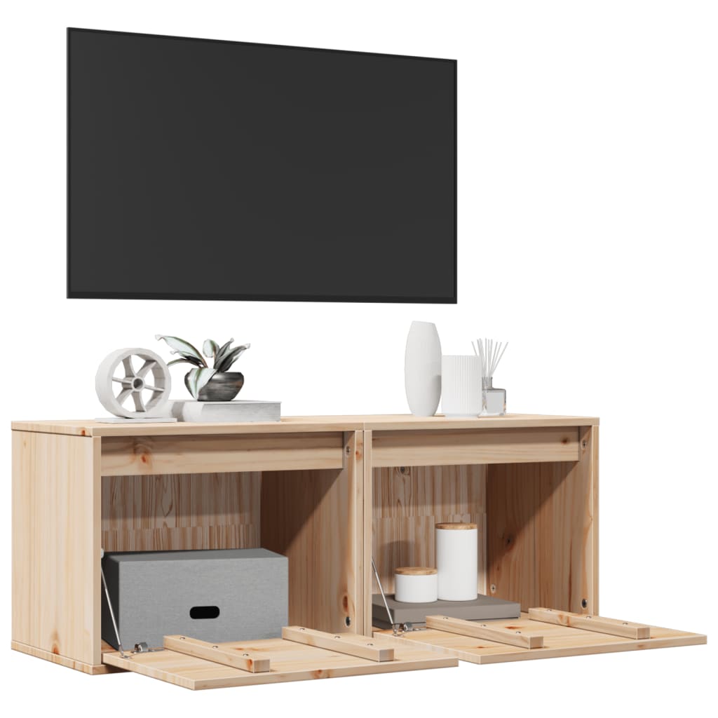 Wandschrank 45x30x35 cm Massivholz Kiefer