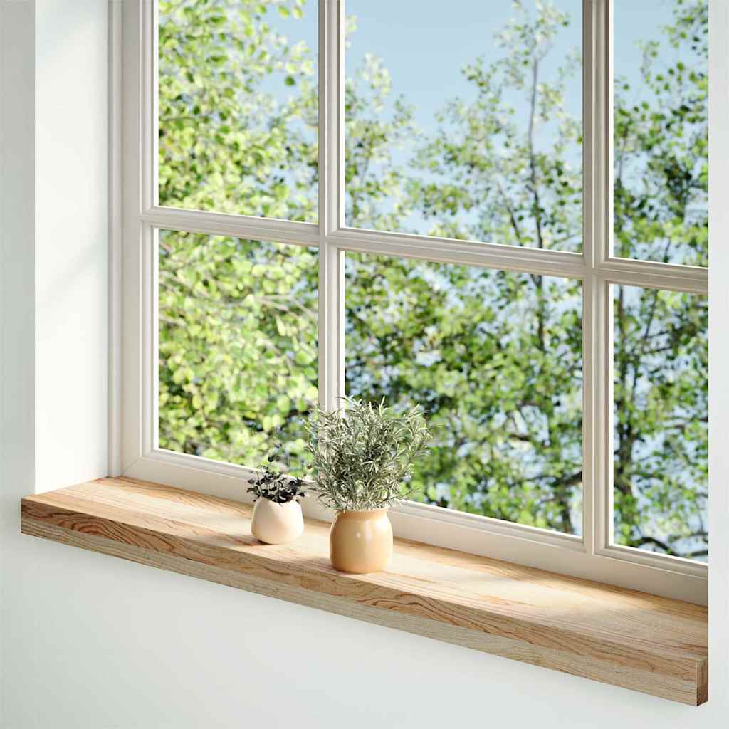 Fensterbänke 2 Stk. Unbehandelt 160x25x2 cm Massivholz Eiche