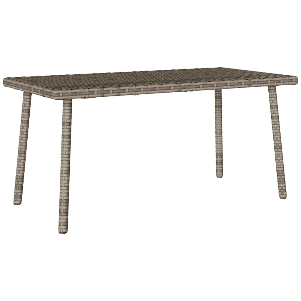 Garten-Couchtisch Rechteckig Schwarz 40x40x37 cm Poly Rattan