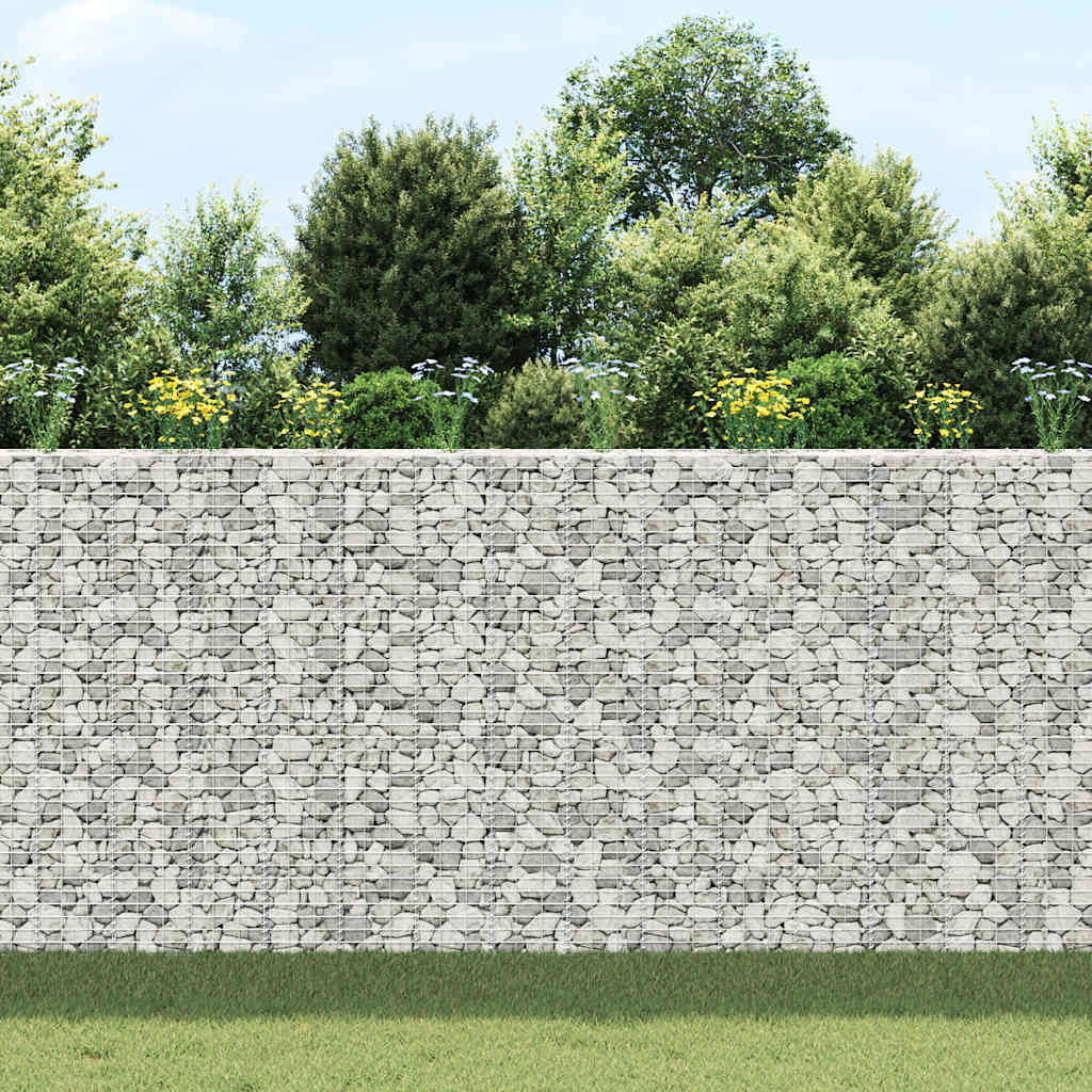 Gabionen-Hochbeete 3 Stk. 30x30x50 cm Eisen