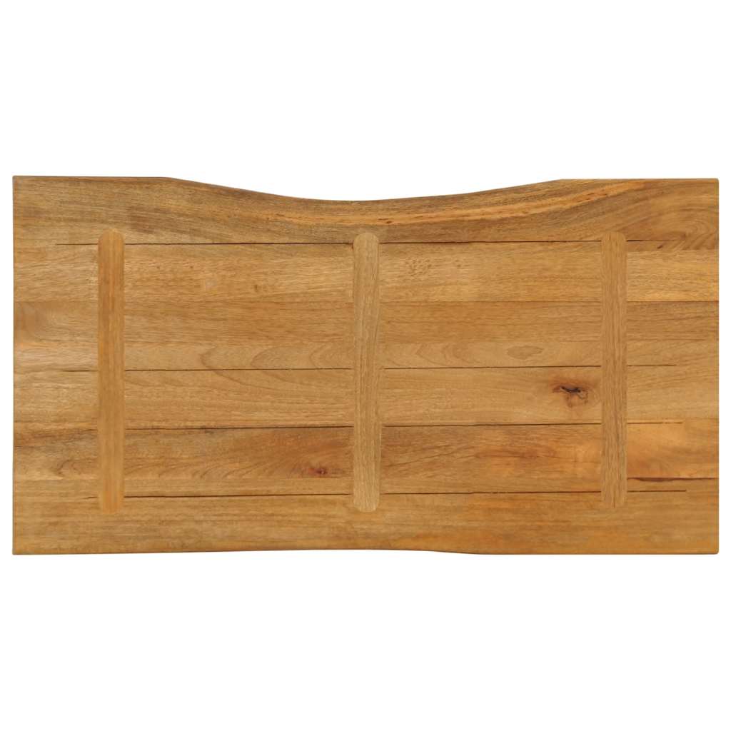 Tischplatte 40x40x2,5 cm Rechteckig Massivholz Akazie Baumkante