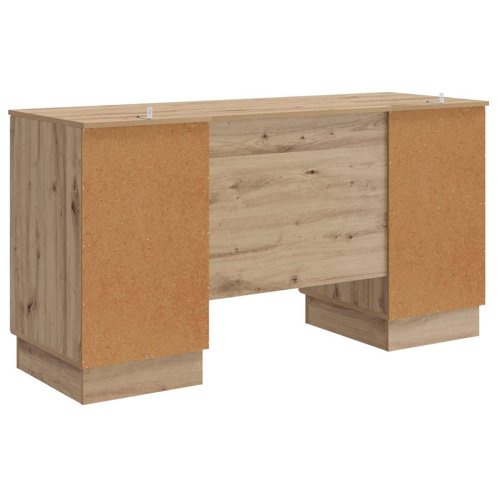 Schreibtisch mit Regal Schwarz 142,5 x 50 x 75 cm Holzwerkstoff