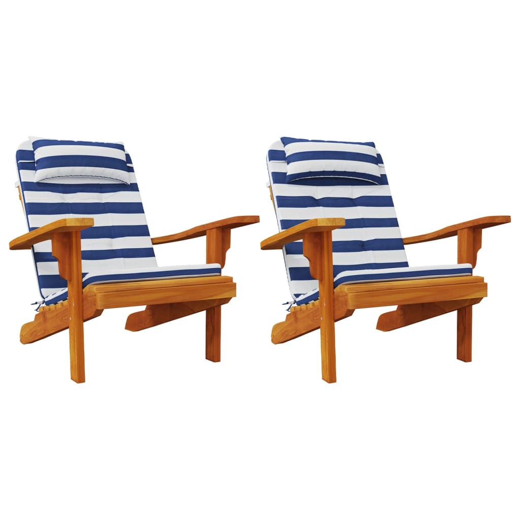 Adirondack-Auflagen 2 Stk. Hellblau Oxford-Gewebe