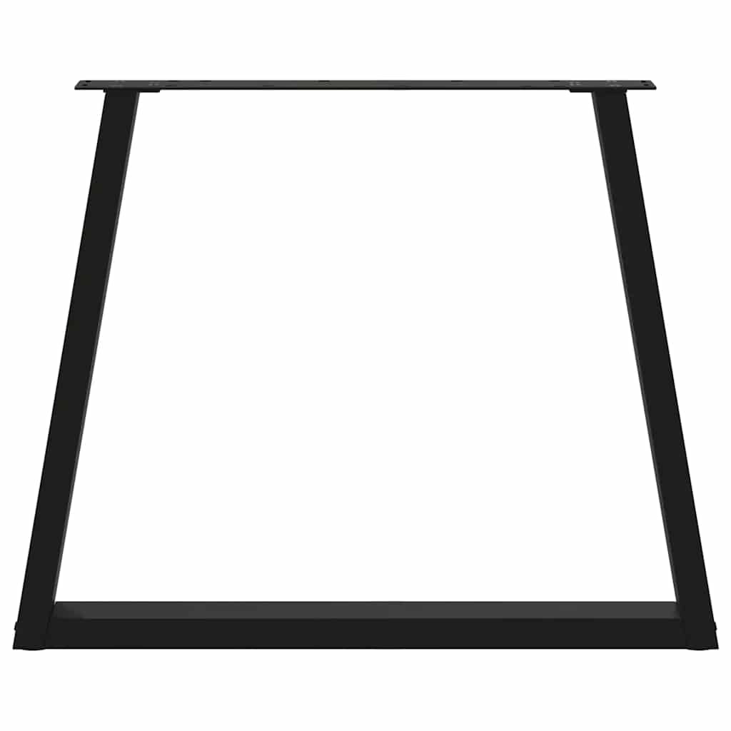 Couchtischbeine V-Form 2 Stück Schwarz 30x(30-31,3) cm Stahl