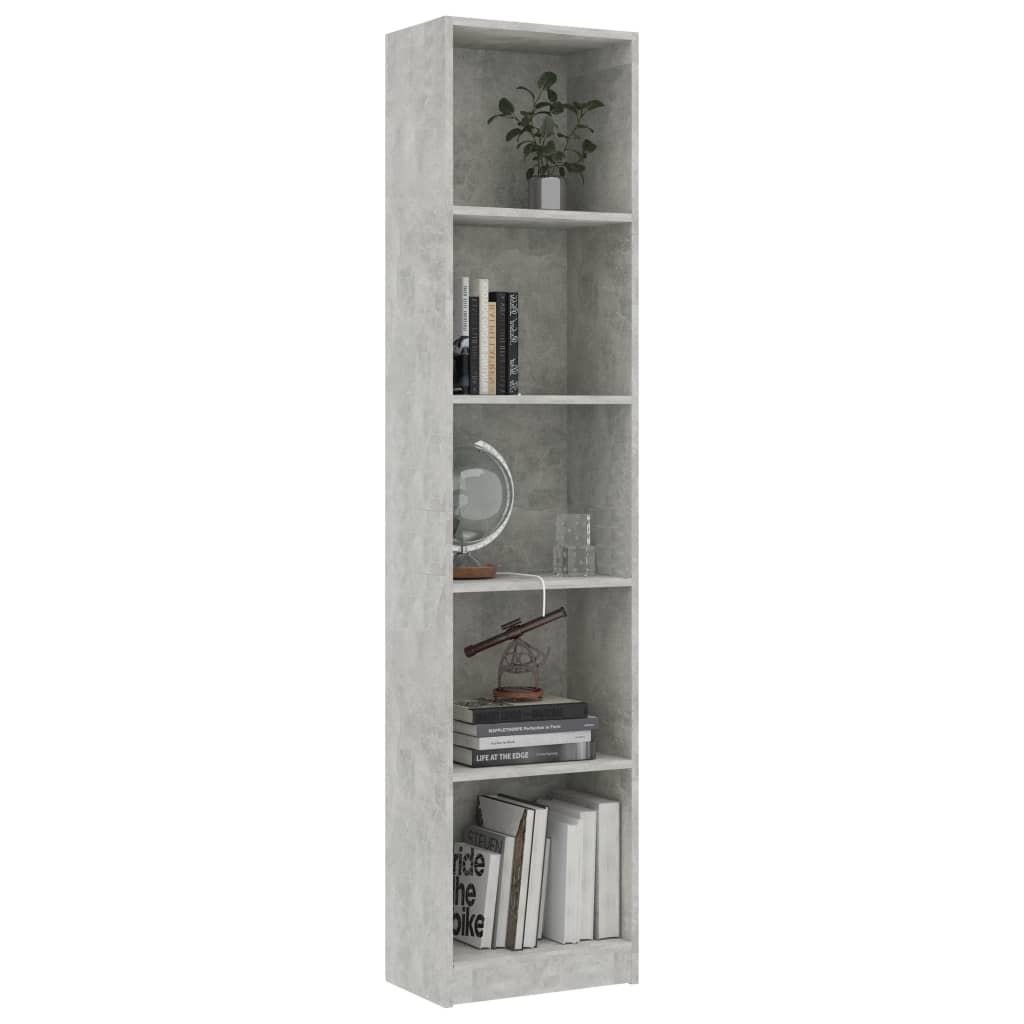 Bücherregal 3 Fächer Weiß 40x24x109 cm Holzwerkstoff