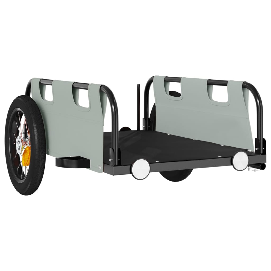 Fahrradanhänger Orange Oxford-Gewebe und Eisen