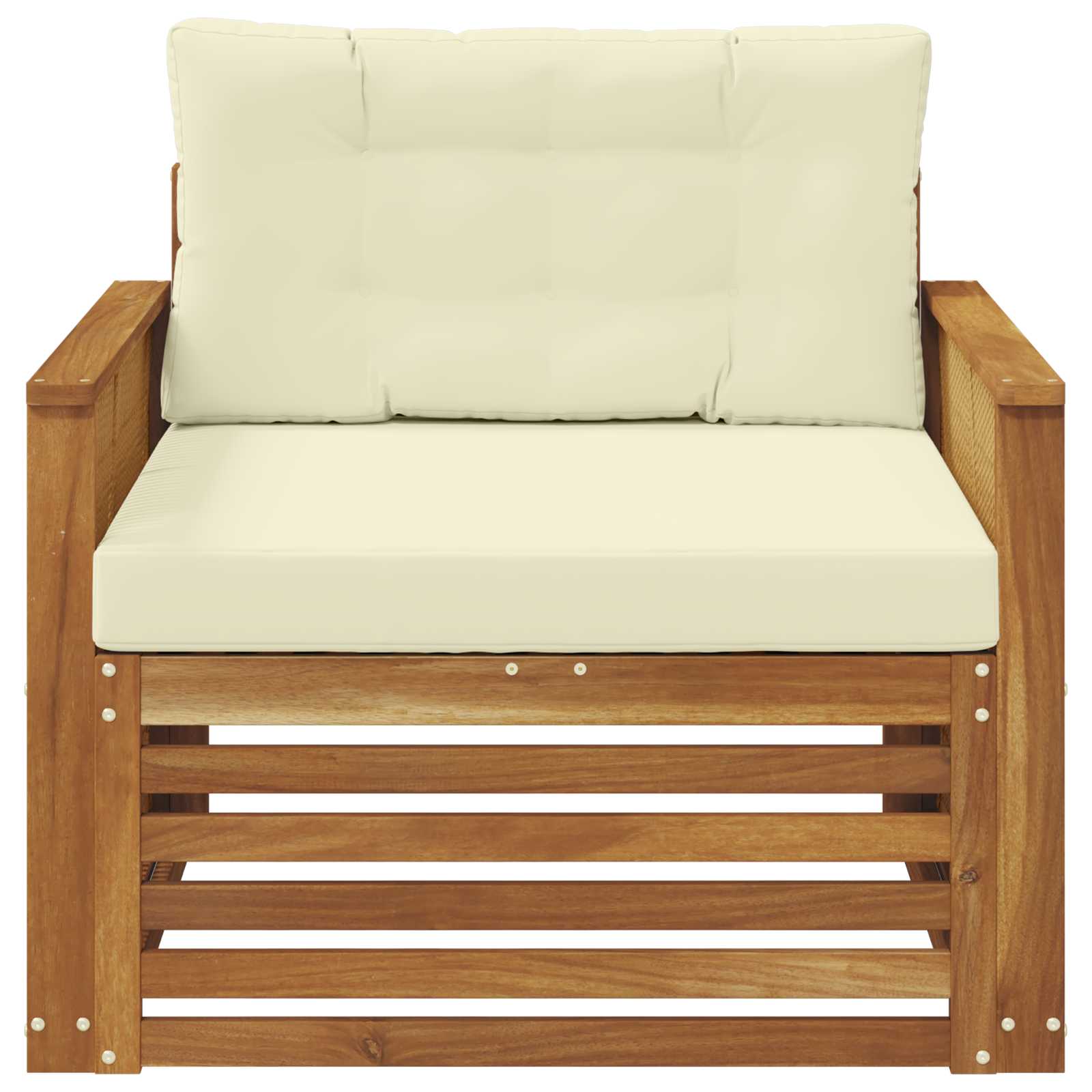 2 Stück Outdoor-Sofa Natur