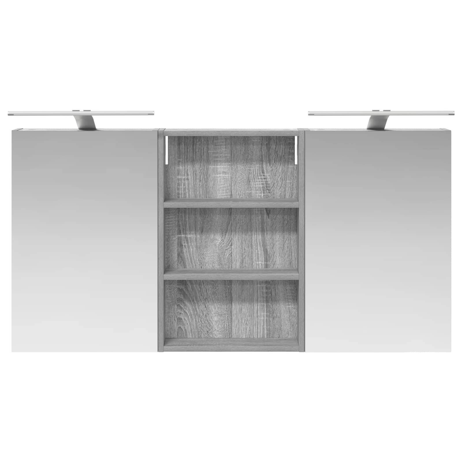 Badezimmerschrank-Set 3 pcs 80 x 10,5 x 50 cm Holzwerkstoff