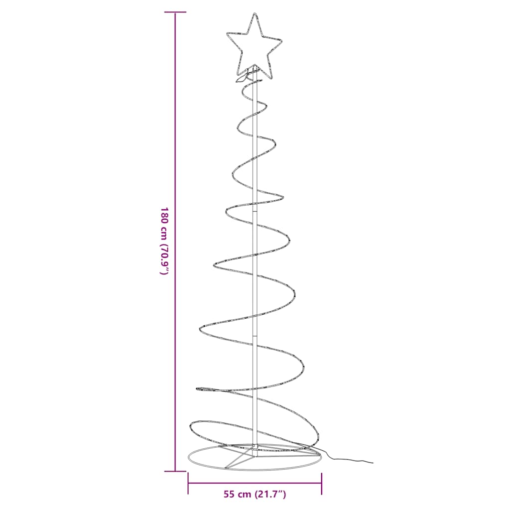 LED Weihnachtsbaum 80 LEDs Warmweiß 120 cm