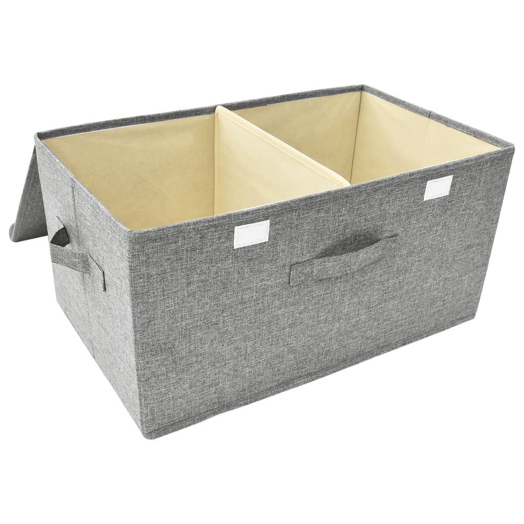 Aufbewahrungsbox Stoff 50x30x25 cm Anthrazit