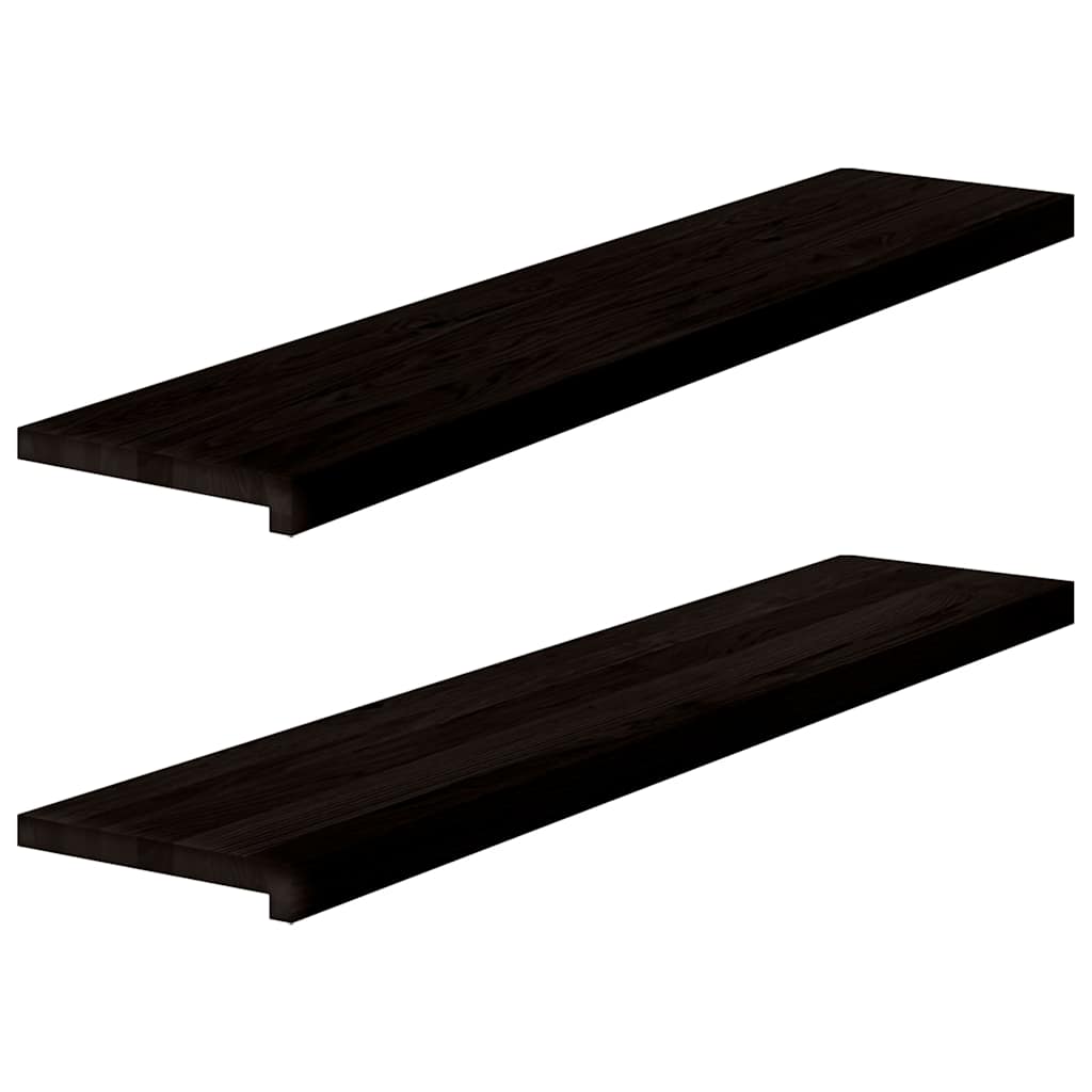 Treppenstufen 4 Stk. Unbehandelt 70x25x2 cm Massivholz Eiche