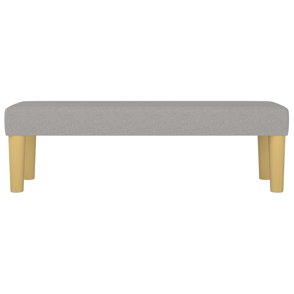 Sitzbank Hellgrau 70x30x30 cm Stoff