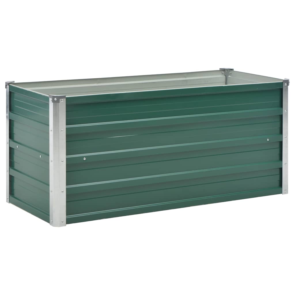 Garten-Hochbeet Verzinkter Stahl 240x80x77 cm Grün