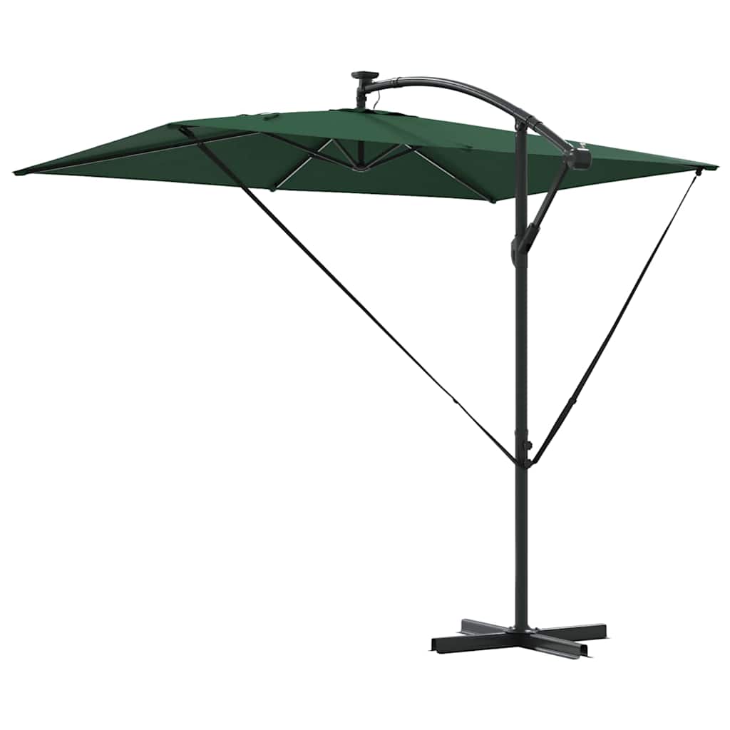 Sonnenschirm Sand 294 x 200 x 270 cm Polyester und Aluminium