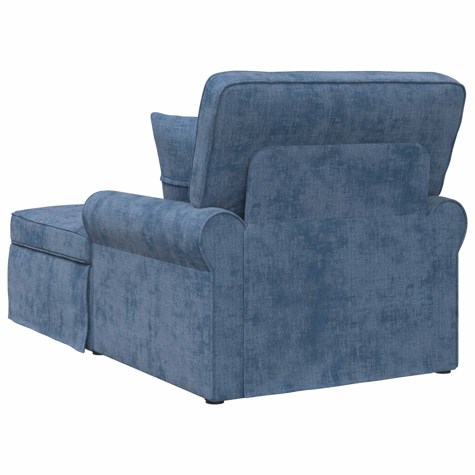 Chaise Lounge mit Rock mit Kissen Creme 157 x 91 x 91 cm ARES