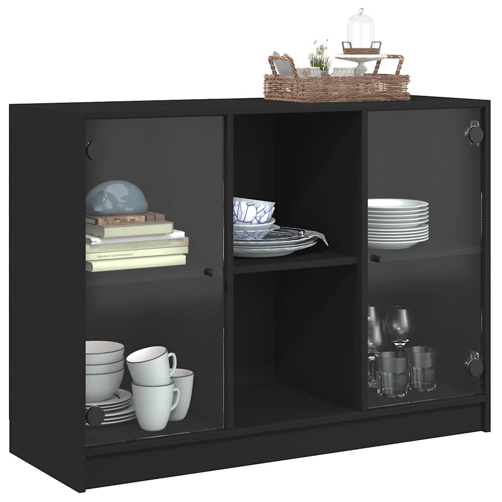 Bücherschrank mit Türen Weiß 204x37x75 cm Holzwerkstoff