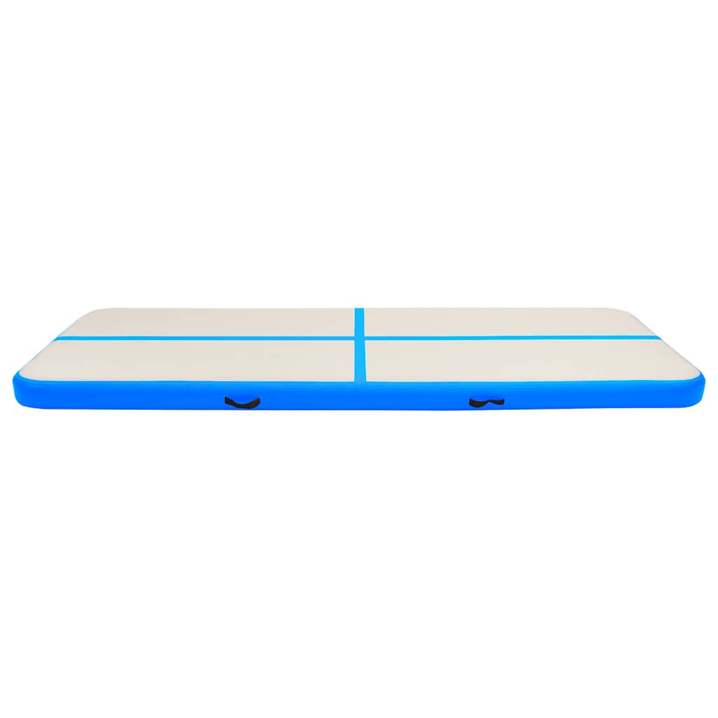 Aufblasbare Gymnastikmatte mit Pumpe 300×100×10 cm PVC Rosa