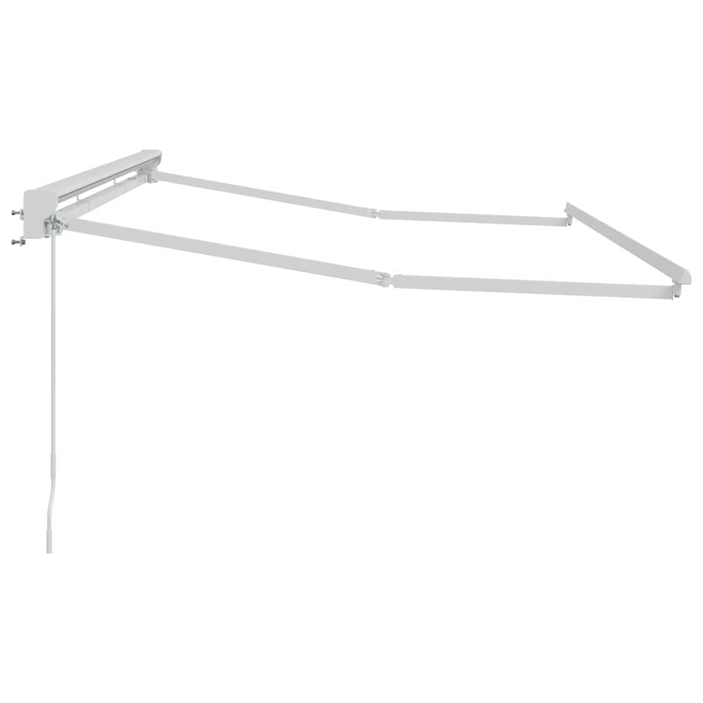 Markisenrahmen Verstellbar Weiß 2,5 x 2 m Stahl