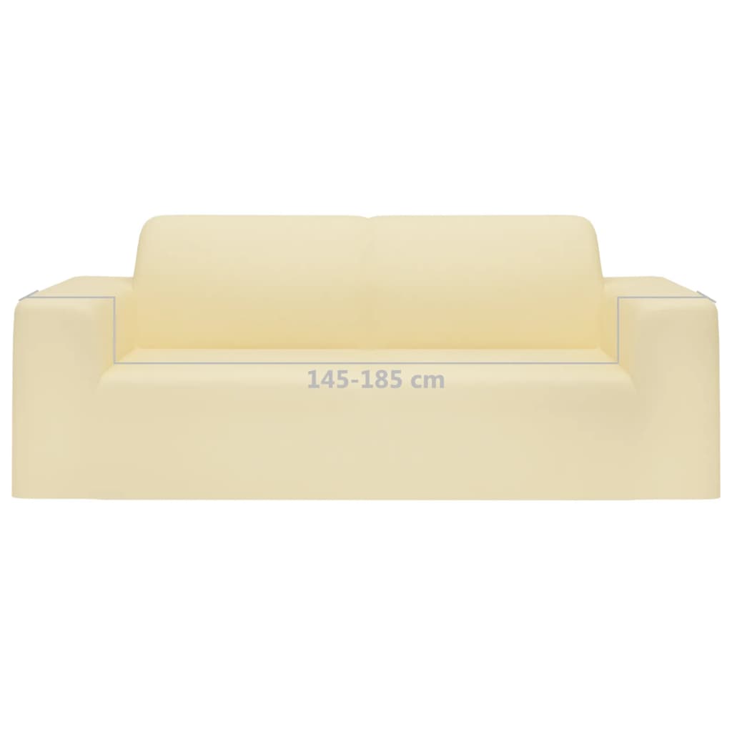 Stretch-Sofahusse Schwarz Polyester-Jersey