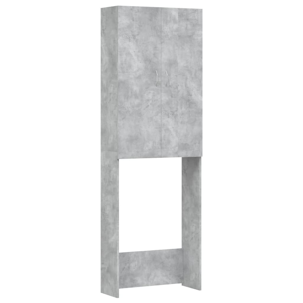 Waschmaschinenschrank Weiß 64x25,5x190 cm