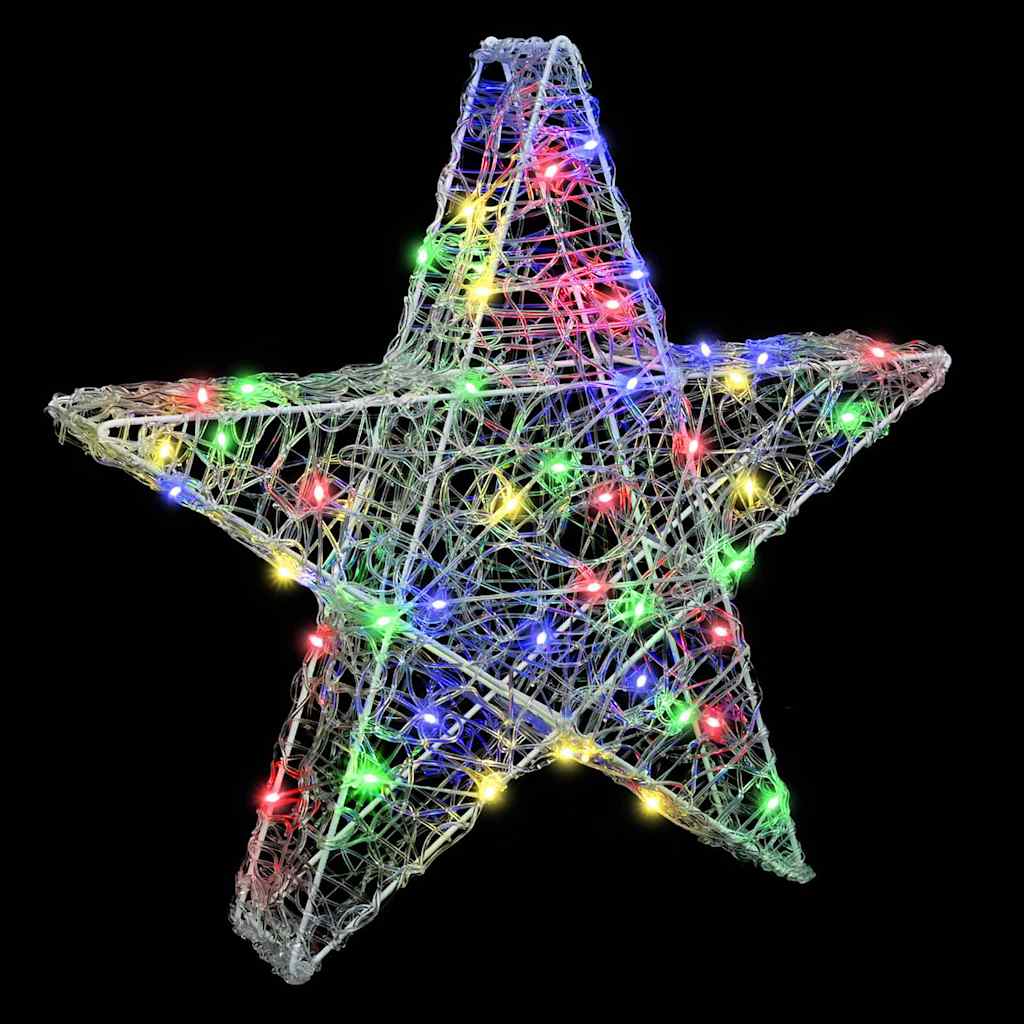 3D Stern mit 50 LEDs Warmweiß 55 x 53.5 x 10 cm Acryl
