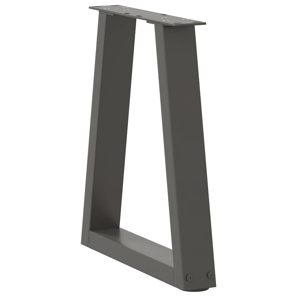 Couchtischbeine V-Form 2 Stück Schwarz 30x(30-31,3) cm Stahl