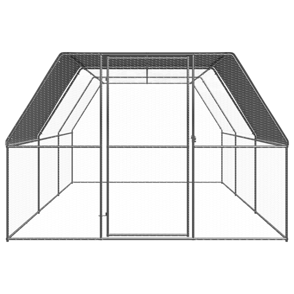 Outdoor-Hühnerkäfig 2x2x2 m Verzinkter Stahl