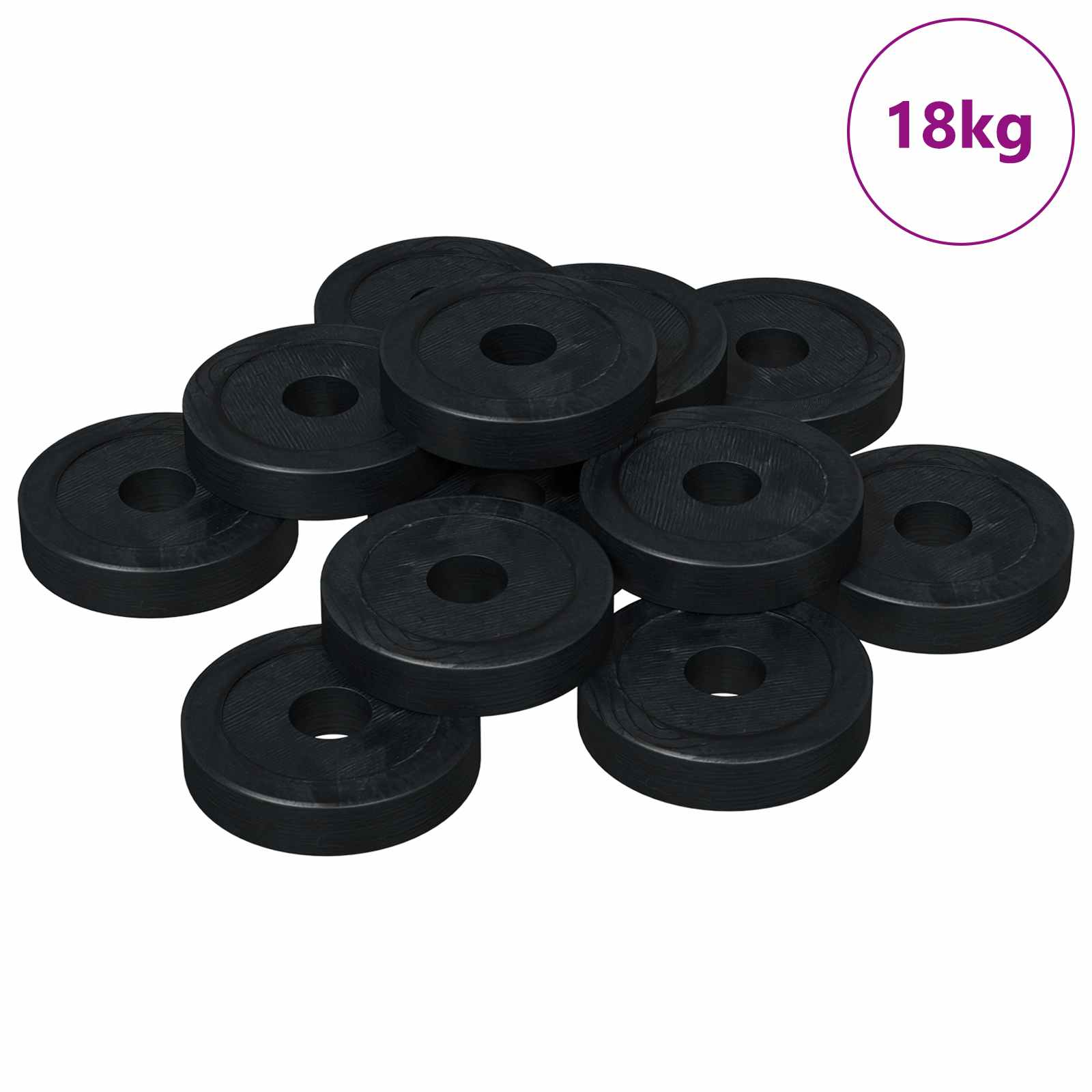 geeignet für Flachscheiben 2 pcs Schwarz ∅15 x 3 mm