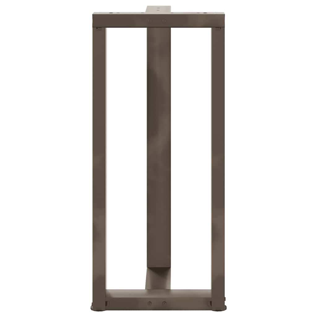 Couchtischbeine T-Form 2 Stk. Schwarz 30x25x(30-31) cm Stahl