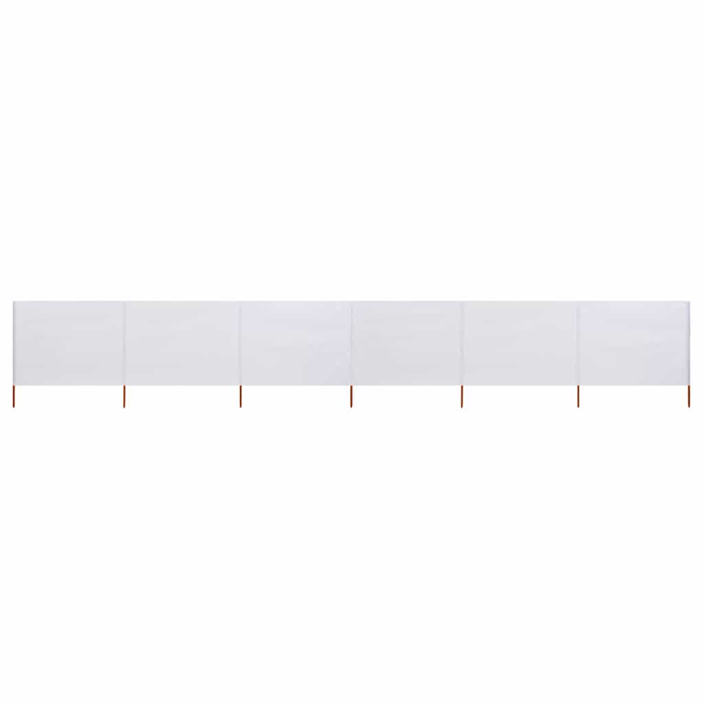 3-teiliges Windschutzgewebe 400 x 120 cm Weiß