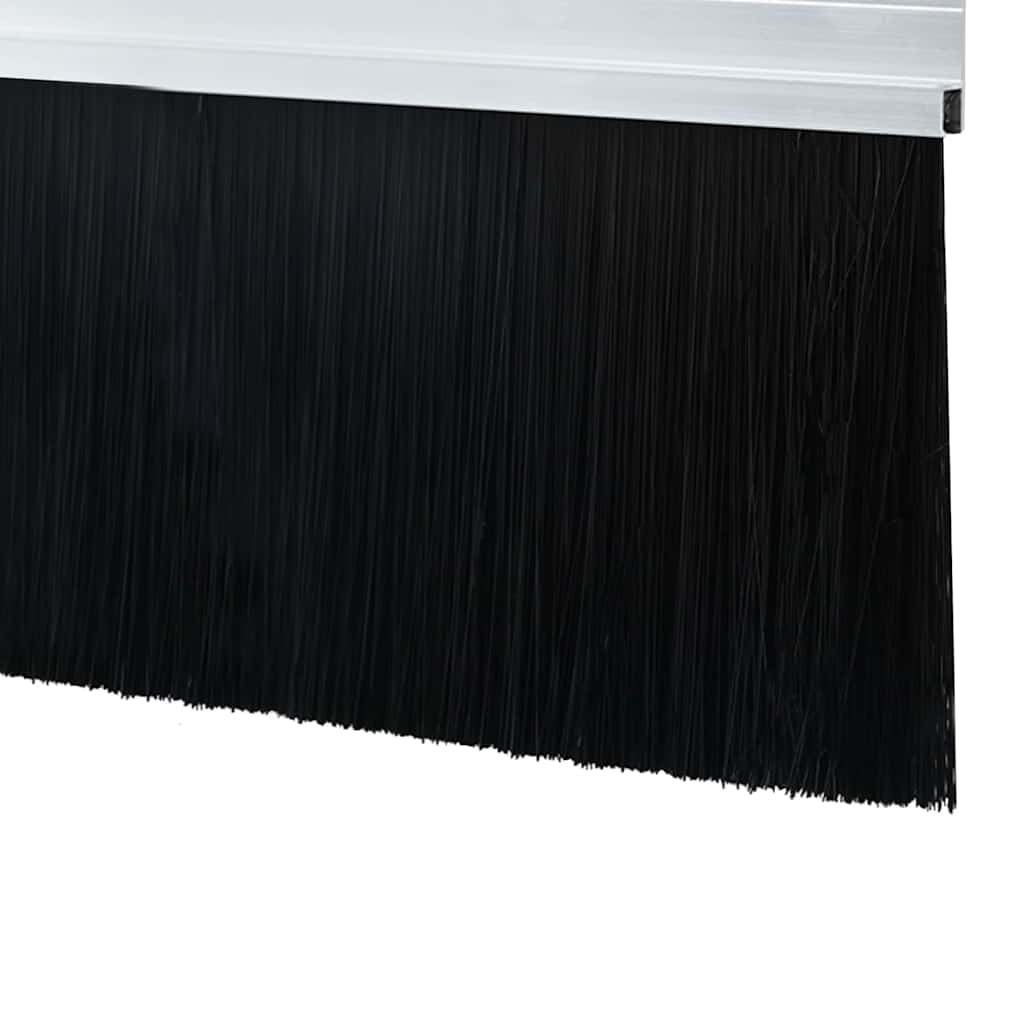 Selbstklebende Türbürstendichtungen 2 pcs Braun 100 cm