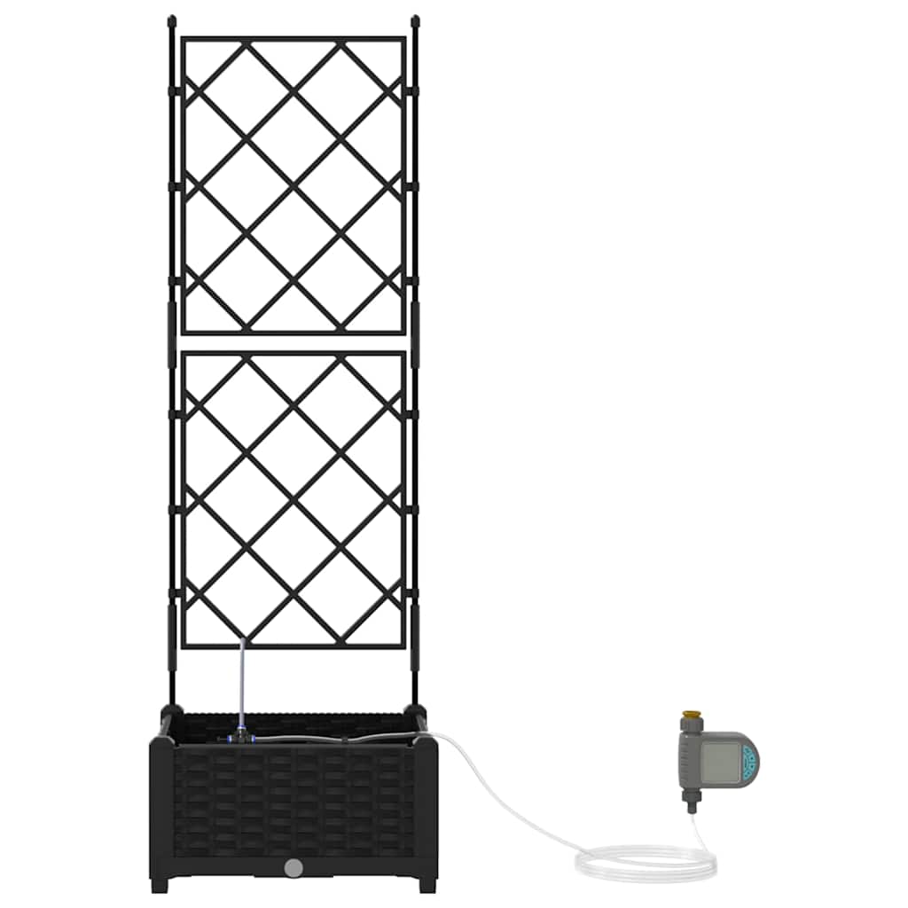 Garten-Pflanzgefäß 4 Stk. Braun 160 x 40 x 22 cm PP