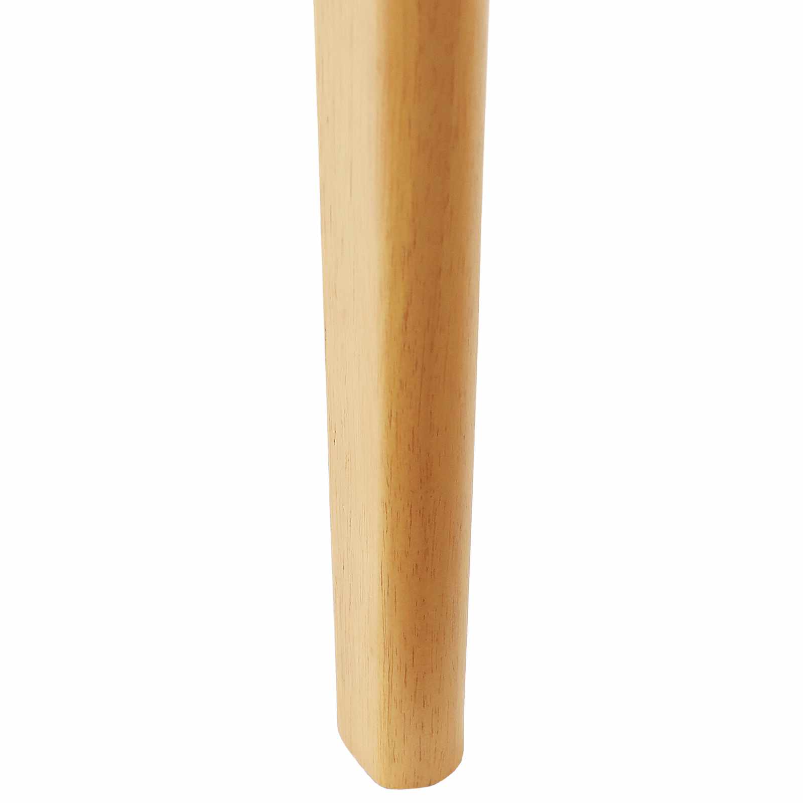 Esszimmerstuhl 2 pcs Hellbraun und hell Massives Gummiholz